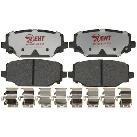 R/M Brakes BRAKE PADS OEM OE Replacement Hybrid Technology Includes Mounting Hardware EHT1596H